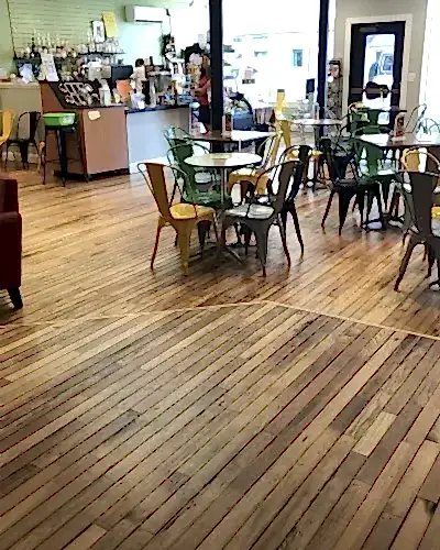 Joe Kellys Coffee House Hardwood Floors