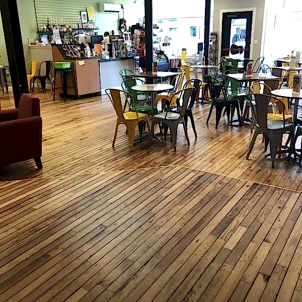 Joe Kellys Coffee House Hardwood Floors
