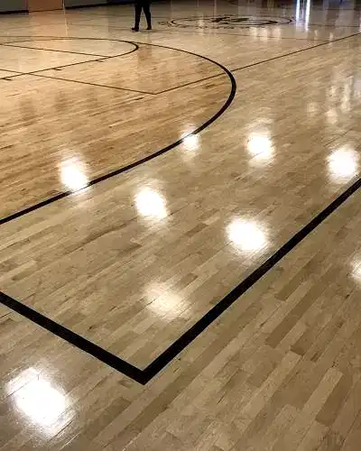Commercial Buff and Coat of Gym Floor in Roxborough, Philadelphia