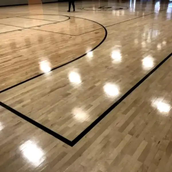 Commercial Buff and Coat of Gym Floor in Roxborough, Philadelphia