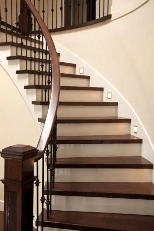 Hudson Hardwood refinishes stairs