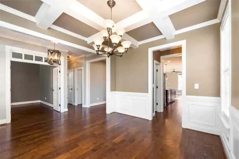 House with wood flooring, ready for re-sale